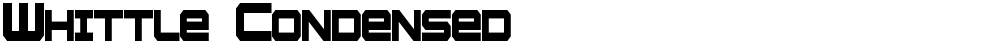Whittle Condensed