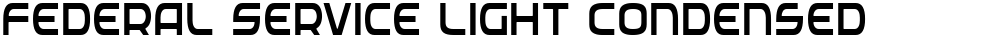 Federal Service Light Condensed