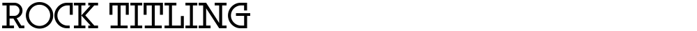 Rock Titling