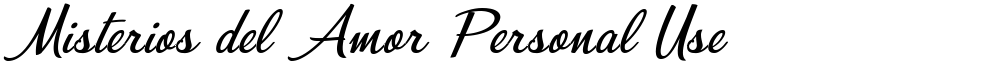 Misterios del Amor Personal Use
