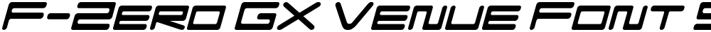 F-Zero GX Venue Font SemLtOb