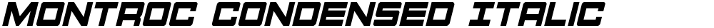 Montroc Condensed Italic