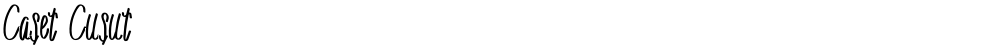 Caset Cusut
