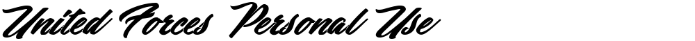 United Forces Personal Use