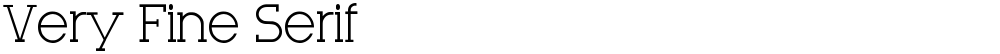 Very Fine Serif
