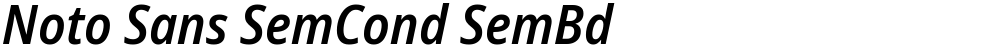 Noto Sans SemCond SemBd