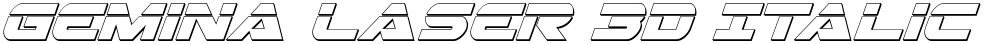 Gemina Laser 3D Italic