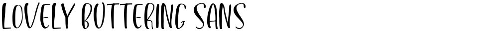 Lovely Buttering Sans