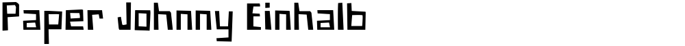Paper Johnny Einhalb
