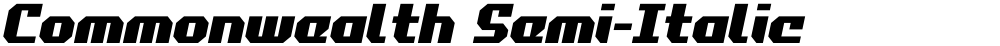 Commonwealth Semi-Italic