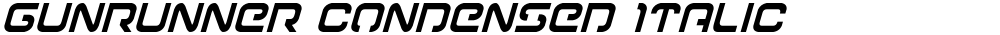 Gunrunner Condensed Italic