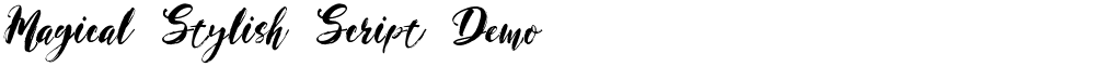 Magical Stylish Script Demo