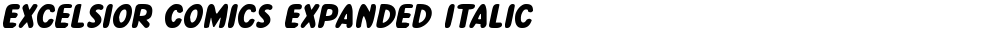 Excelsior Comics Expanded Italic