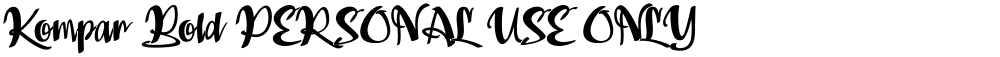 Kompar Bold PERSONAL USE ONLY