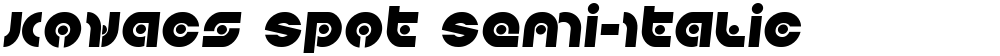 Kovacs Spot Semi-Italic