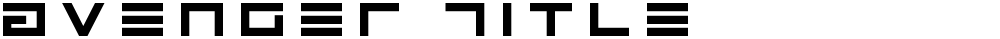 Avenger Title