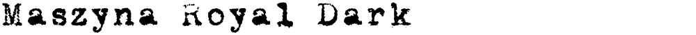 Maszyna Royal Dark