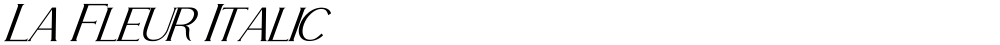 La Fleur Italic