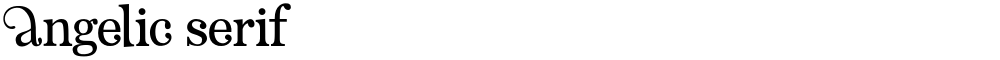 Angelic Serif