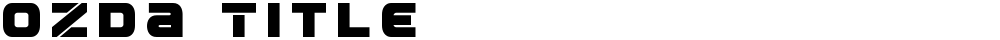 Ozda Title