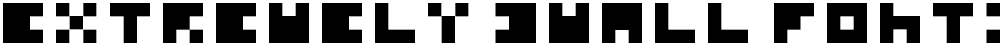 Extremely Small Fonts