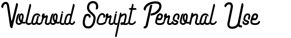 Volaroid Script Personal Use