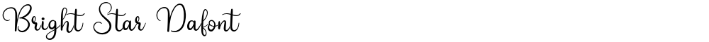Bright Star Dafont