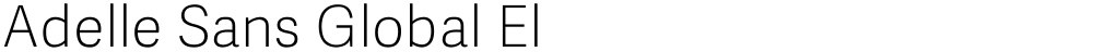 Adelle Sans Global El