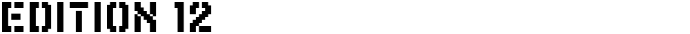 EDITION 12