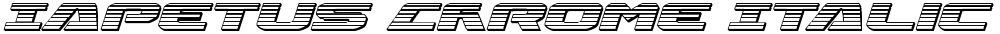Iapetus Chrome Italic