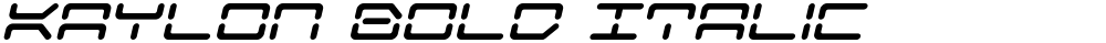 Kaylon Bold Italic