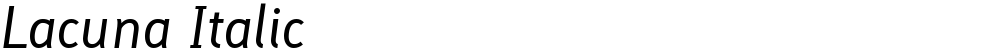 Lacuna Italic