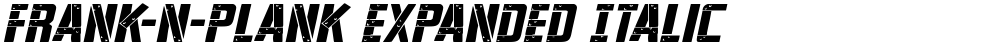 Frank-n-Plank Expanded Italic