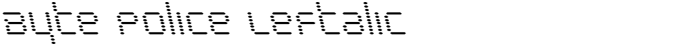 Byte Police Leftalic