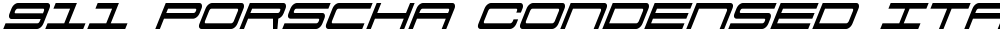 911 Porscha Condensed Italic