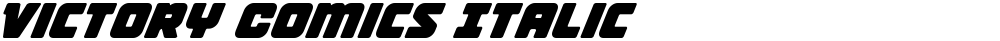 Victory Comics Italic