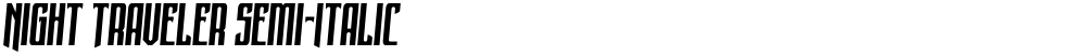 Night Traveler Semi-Italic