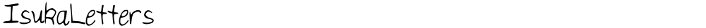 IsukaLetters