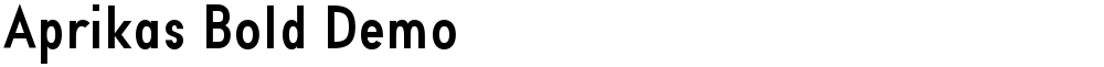 Aprikas Bold Demo