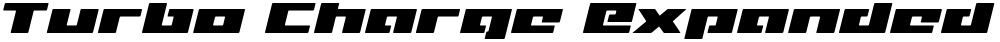 Turbo Charge Expanded Italic