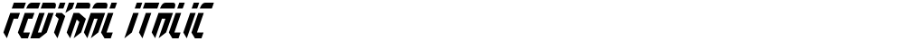 Fedyral Italic