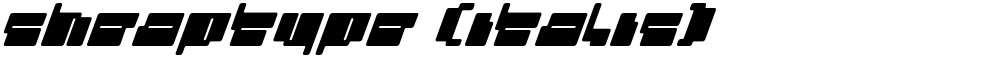 cheaptype (italic)
