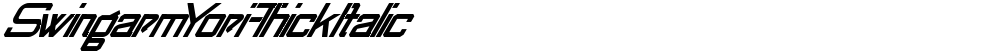SwingarmYori-ThickItalic