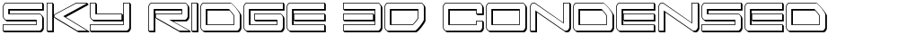 Sky Ridge 3D Condensed
