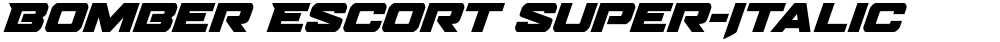 Bomber Escort Super-Italic