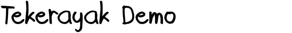 Tekerayak Demo