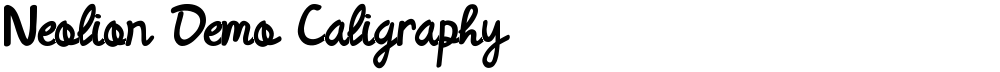 Neolion Demo Caligraphy