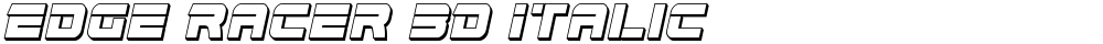 Edge Racer 3D Italic