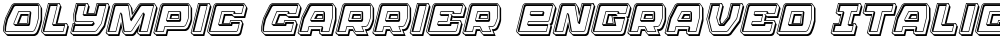 Olympic Carrier Engraved Italic