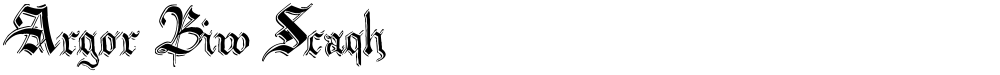 Argor Biw Scaqh